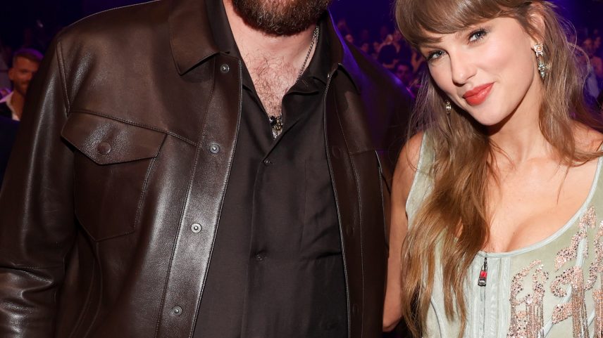 Travis Kelce did not accompany Taylor Swift (both pictured above in March) to Game 4 of the 2026 NBA Finals in New York City Wednesday night due to a prior football commitment.