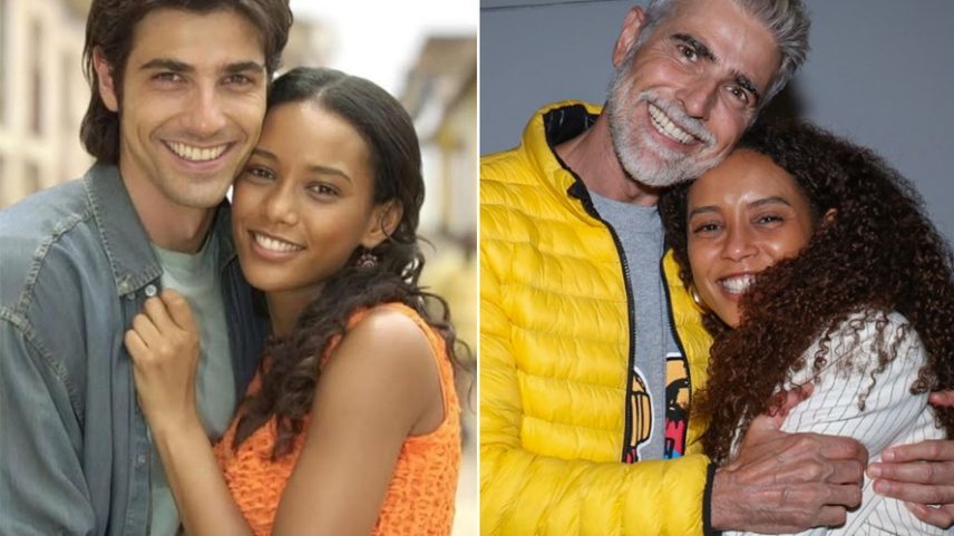 Reynaldo Gianecchini e Taís Araujo como Paco e Preta em 'Da Cor do Pecado' (2004) e em 2026