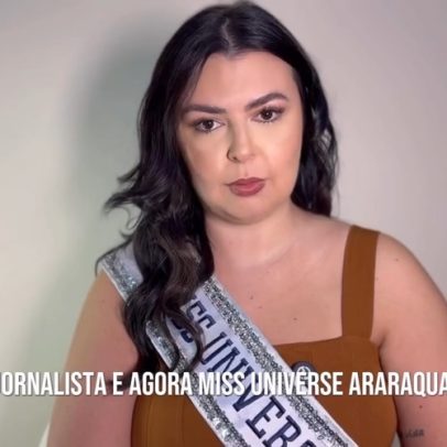 Miss Araraquara 2026 rebate ataques gordofóbicos, diz que é discriminação