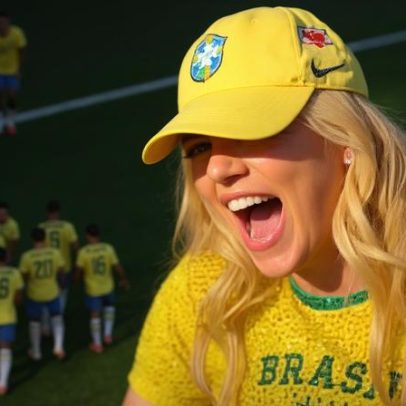 Virginia e amigos celebram o primeiro gol de Vini Jr. na Copa do Mundo
