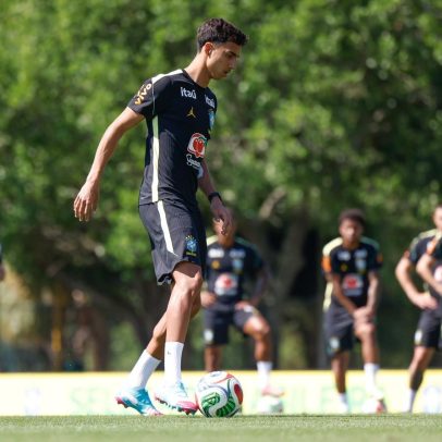 Vitor Reis segue treinando nas férias após pré-lista da seleção