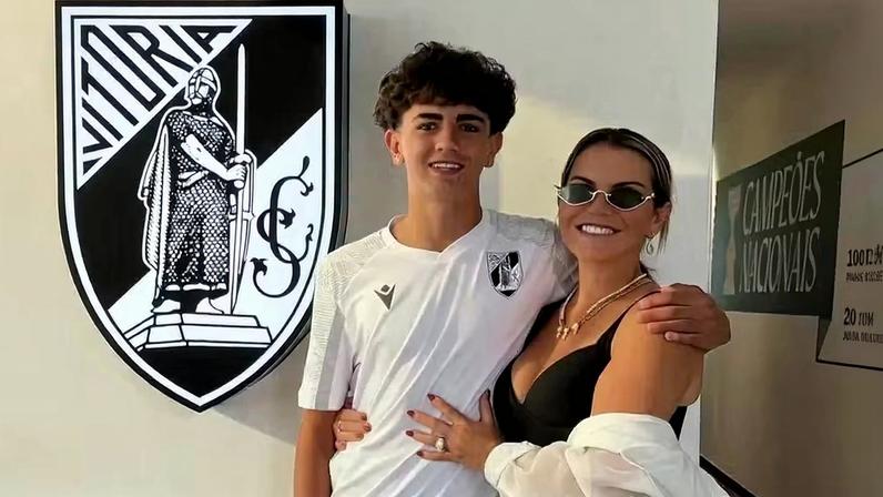 Sobrinho de Cristiano Ronaldo assina com time de Portugal — Foto: Reprodução