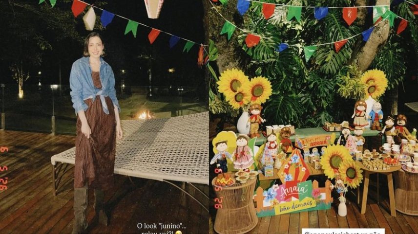 Fabiana Justus vai a festa junina organizada por Ana Paula Siebert — Foto: Reprodução | Instagram
