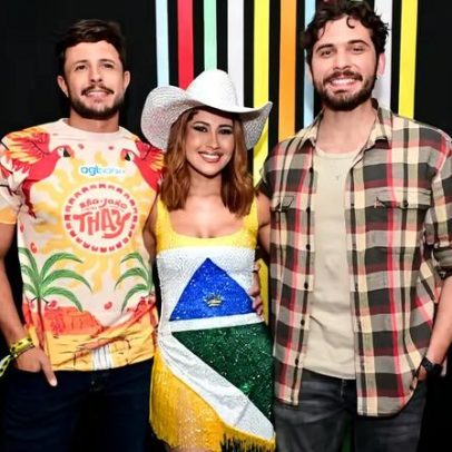 Thaynara OG reencontra Gustavo Mioto antes de show no São João da Thay