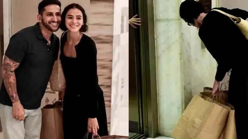 Bruna Marquezine faz compras para receber Shawn Mendes e é tietada por fãs