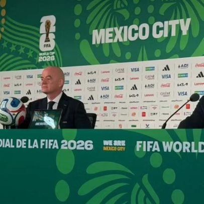 Infantino faz coletiva no México e pede foco no futebol na abertura da Copa