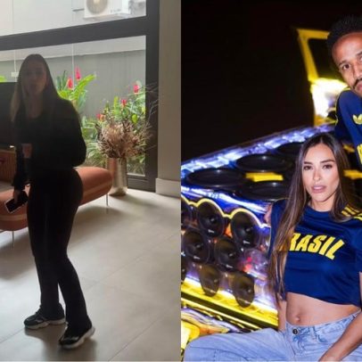 Éder Militão assusta Tainá; ela rebate: vai assustar a grávida?