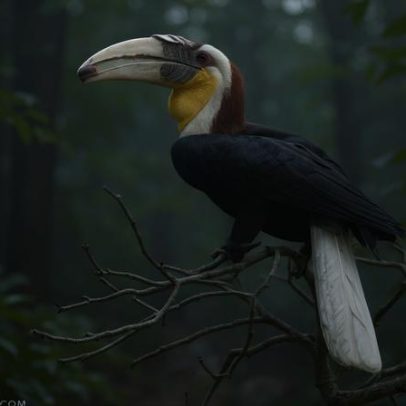 Hornbills nativos da Indonésia sofrem com o comércio online e offline