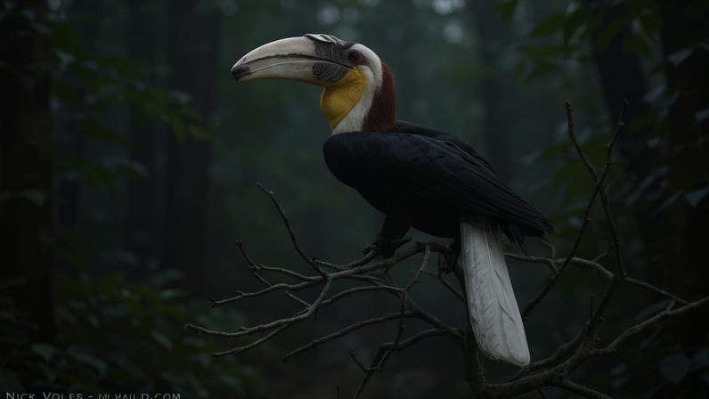 The wreathed hornbill, found widespread across South and Southeast Asia, was prominently represented in the seizures