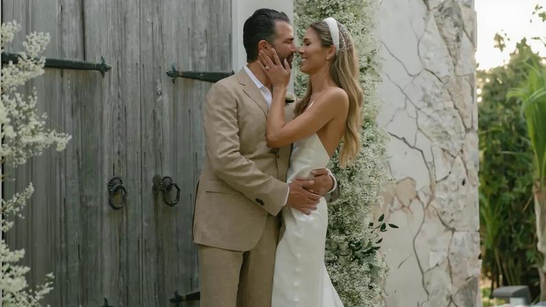 Donald Trump Jr. wed Bettina Anderson in the Bahamas last month.