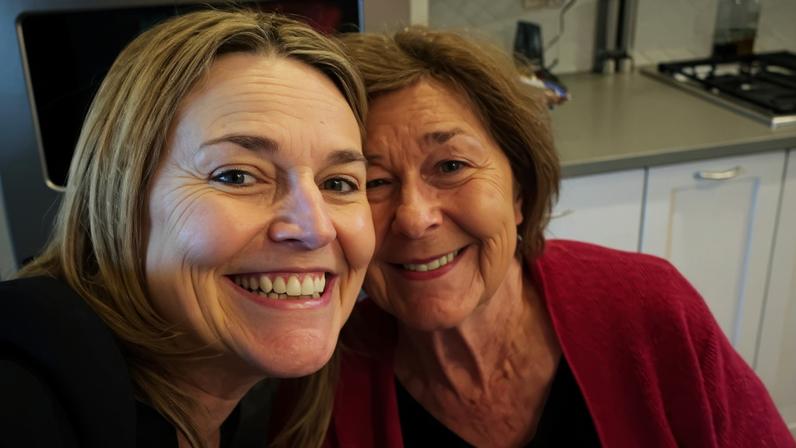 Savannah Guthrie and Nancy Guthrie smiling together.