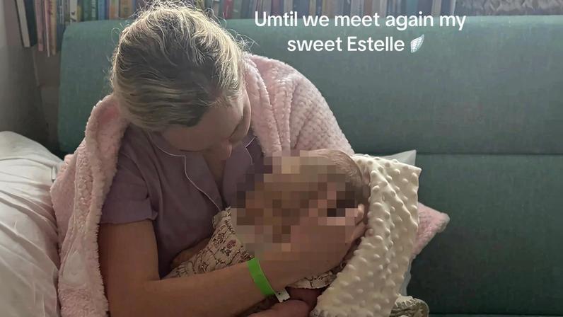 Estee Williams’ baby girl, Estelle (seen above with her mom), died after being told she was ineligible for a heart transplant.