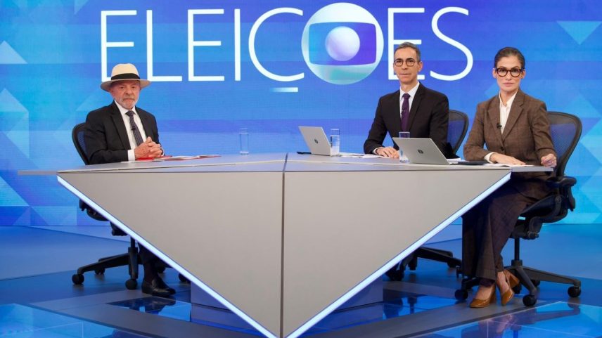 Lula entrevista à Globo durante o 1º turno