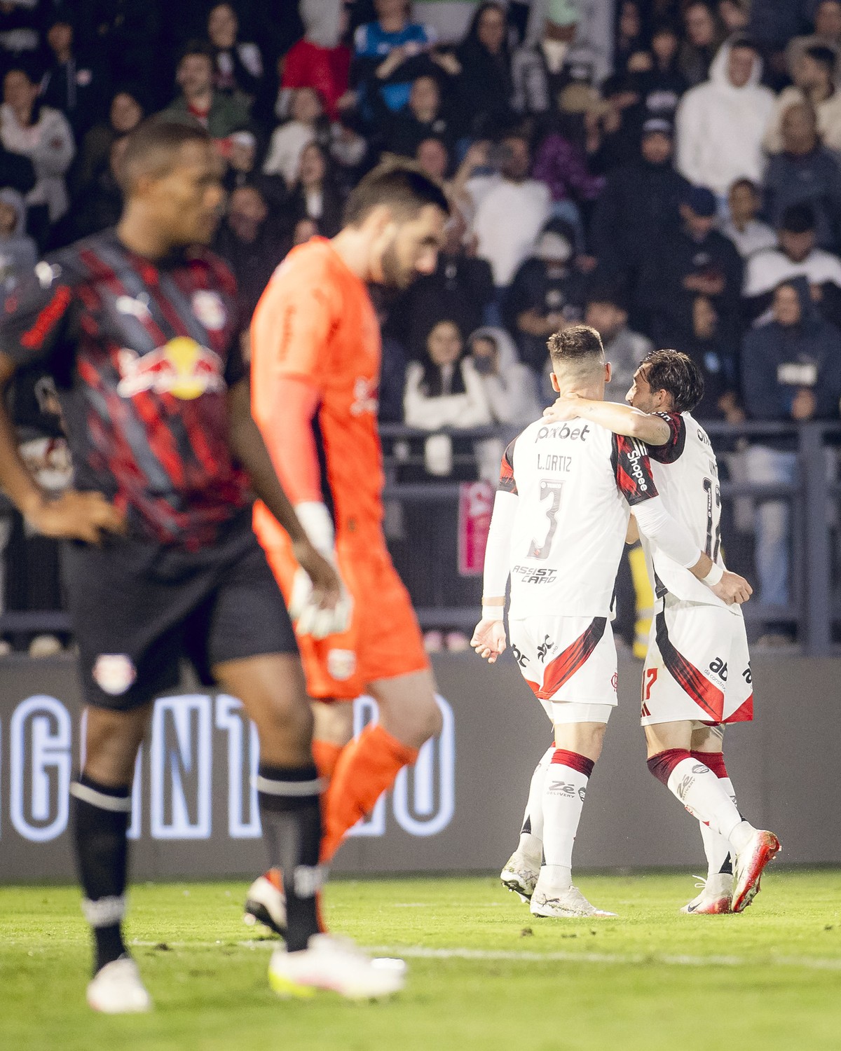 Flamengo virou sobre o Bragantino fora de casa (Foto: Adriano Fontes/Flamengo)