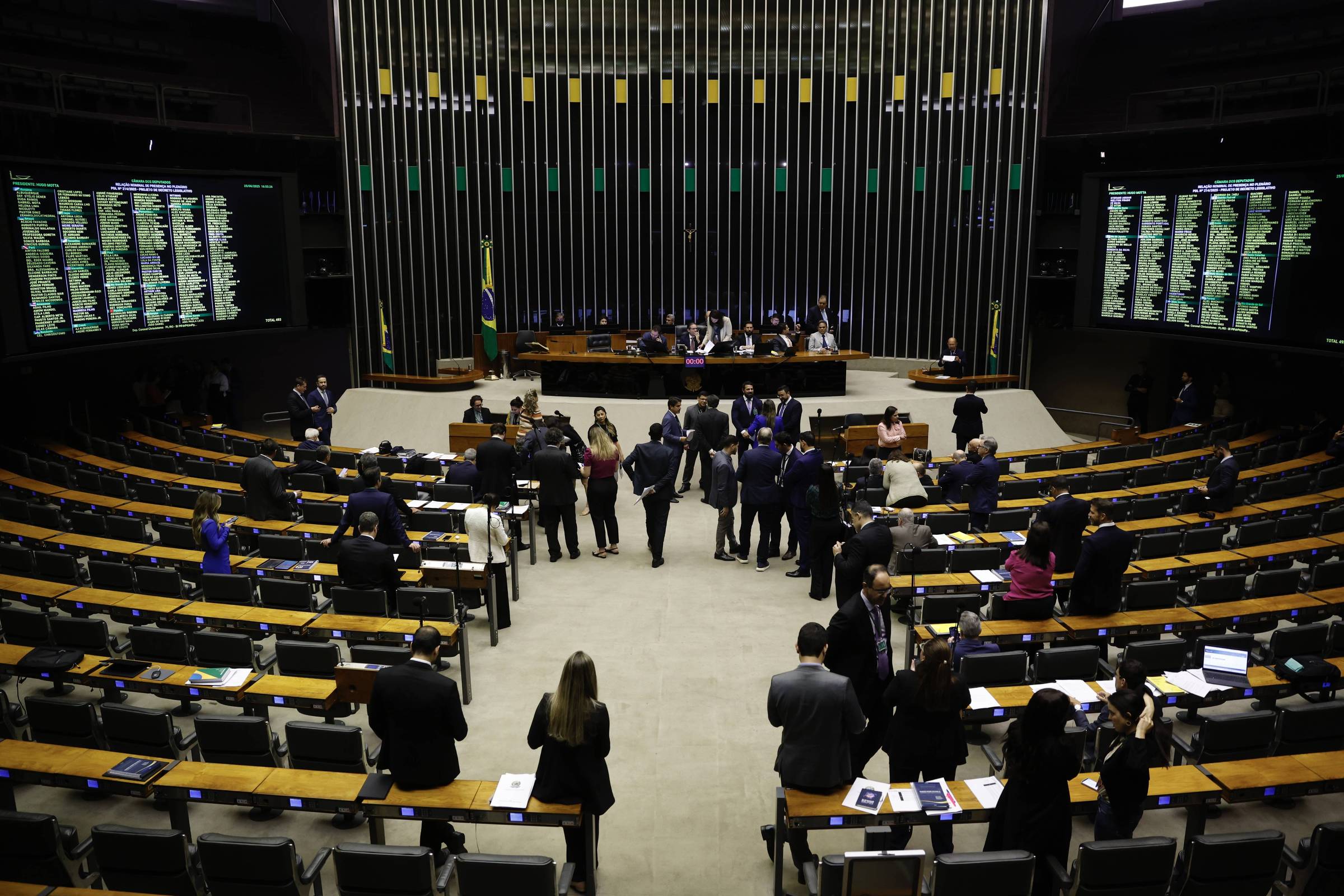 Relator mantém polêmica ao reincluir mineração em projeto de licenciamento ambiental Plenário da Câmara dos Deputados - Pedro Ladeira - 25.jun.2025/Folhapress (Foto: Pedro Ladeira - 25.jun.2025/Folhapress)