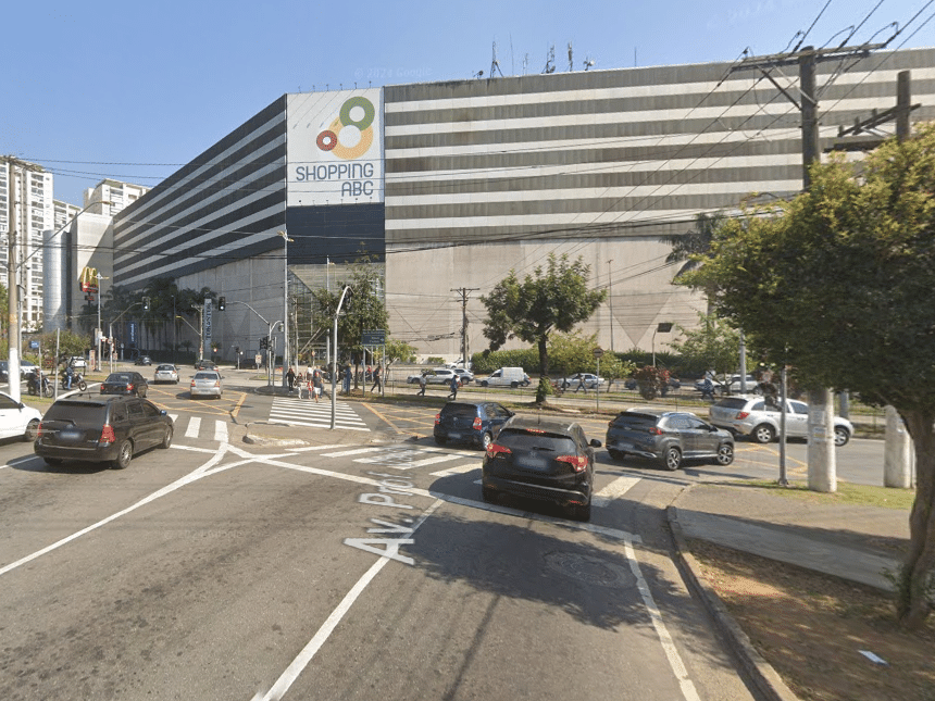 Fachada do Shopping ABC, em Santo André, região metropolitana de São Paulo (Foto: Reprodução/Google Maps)