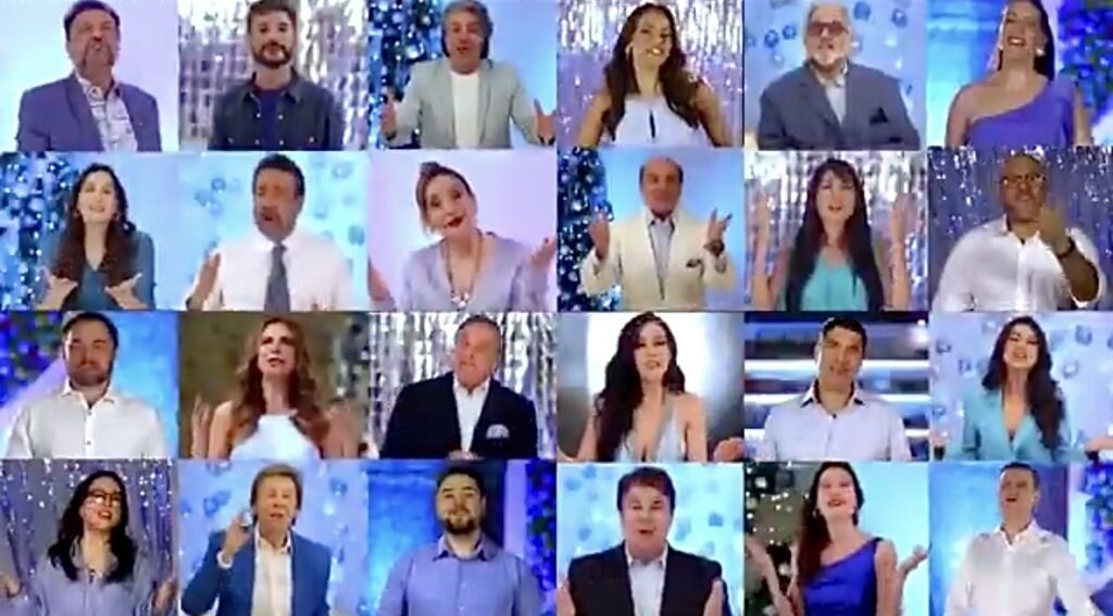 Mensagem de final de ano da RedeTV (Foto: Reprodução)