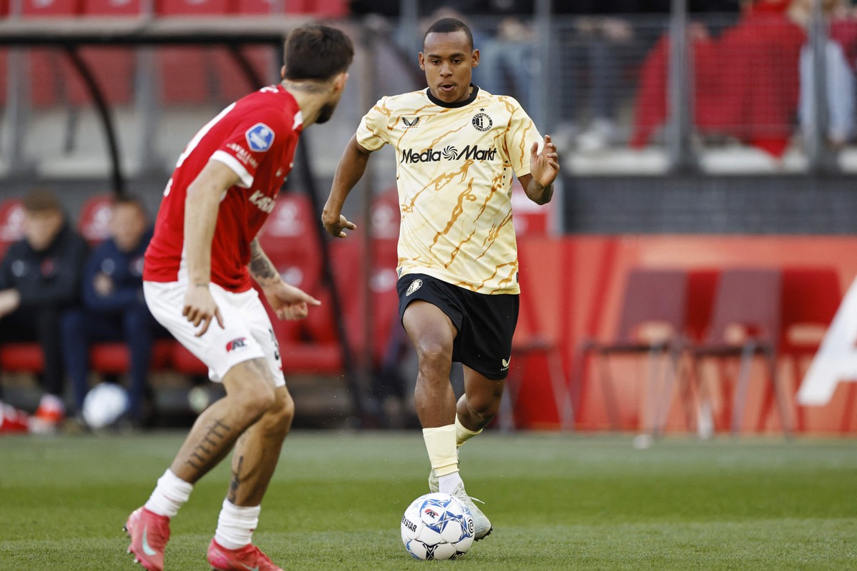 Igor Paixão, do Feyenoord (Foto: MAURICE VAN STEEN / ANP / AFP)