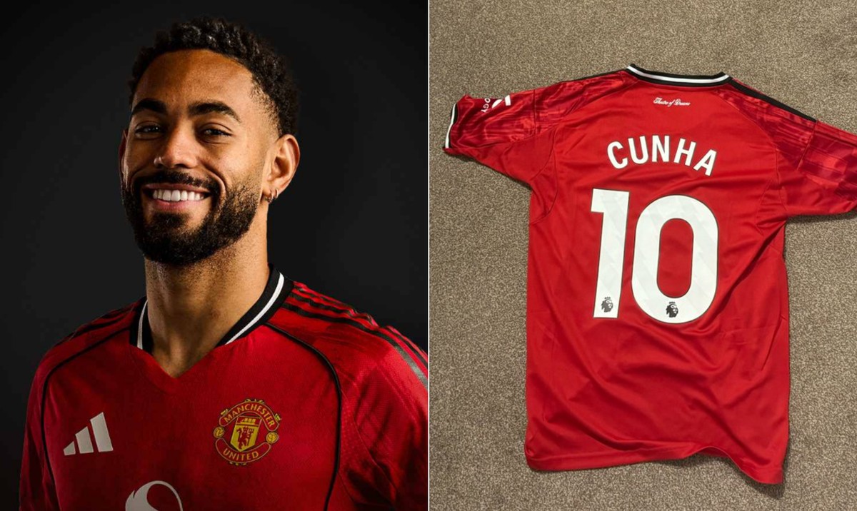 Matheus Cunha é contratado pelo Manchester United e veste a camisa 10 por R$ 470 milhões Matheus Cunha é contratado pelo Manchester United e veste a camisa 10 por R$ 470 milhões
