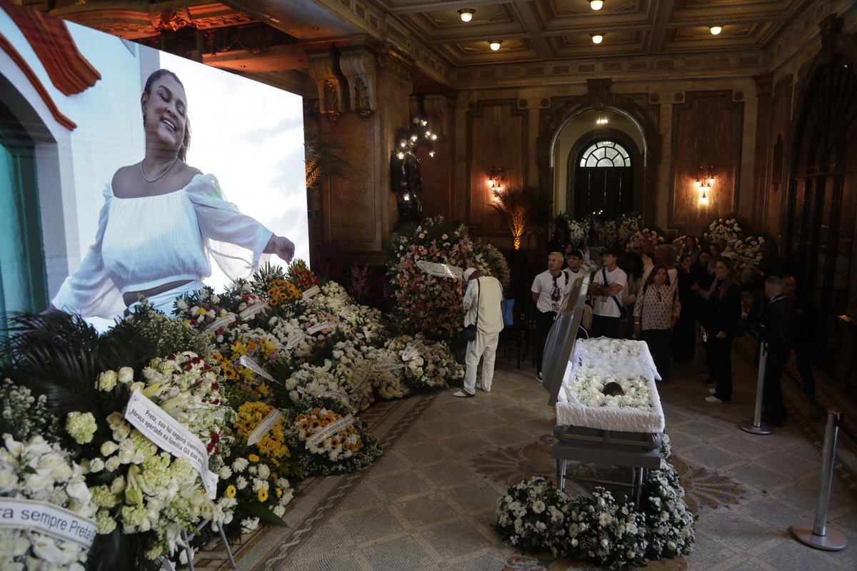 Velório de Preta Gil, no Theatro Municipal do Rio (Foto: Gabriel de Paiva / Agência O Globo)