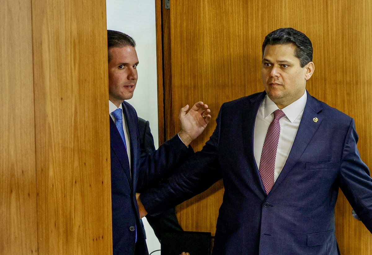 Os presidentes da Câmara, Hugo Motta, e do Senado, Davi Alcolumbre, no Planalto (Foto: Fabio Rodrigues-Pozzebom/Agência Brasil/2-2/2025)