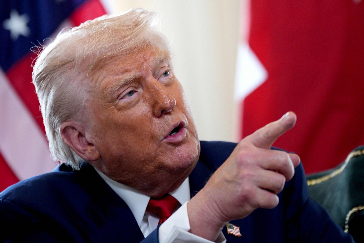 Parlamentares dos EUA tentam impedir tarifas de Trump após encontro com brasileiros Donald Trump, presidente dos Estados Unidos — Foto: Christopher Furlong / POOL / AFP/28/07/2025