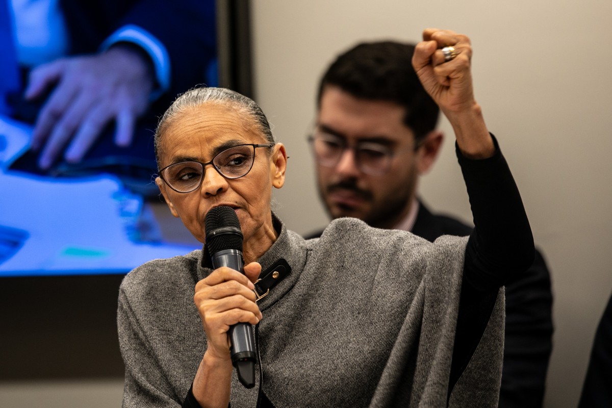 Ministra do Meio Ambiente Marina Silva na Comissão de Agricultura da Câmara dos Deputados. (Foto: Brenno Carvalho / Agência O Globo)