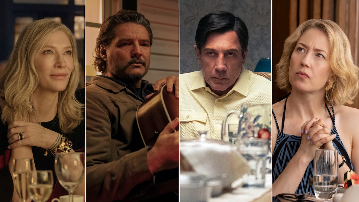 ‘Severance’ e ‘The Penguin’ lideram indicações aos Emmys 2025 com estreias de astros Cate Blanchett, Pedro Pascal, Javier Bardem e Carrie Coon. (Foto: AP)