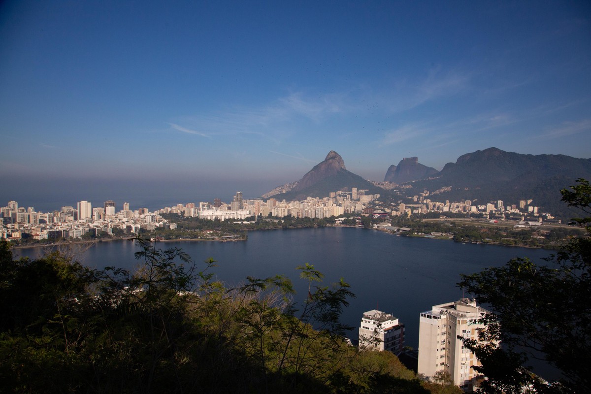 Lagoa vista do Parque da Catacumba (Foto: Júlia Aguiar)