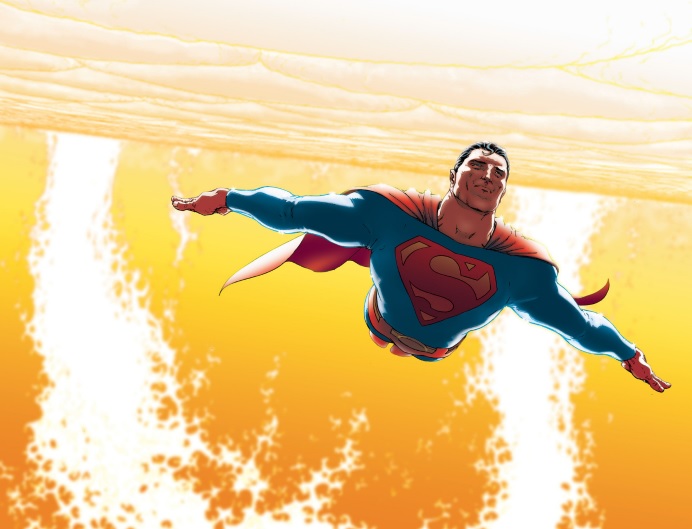 A história em quadrinhos que deu vida ao novo ‘Superman’ de James Gunn AMEAÇADO - Em 'Grandes Astros: Superman', o herói é super-exposto à radiação do Sol: morte iminente (Foto: DC Comics/ Frank Quitely/Reprodução)