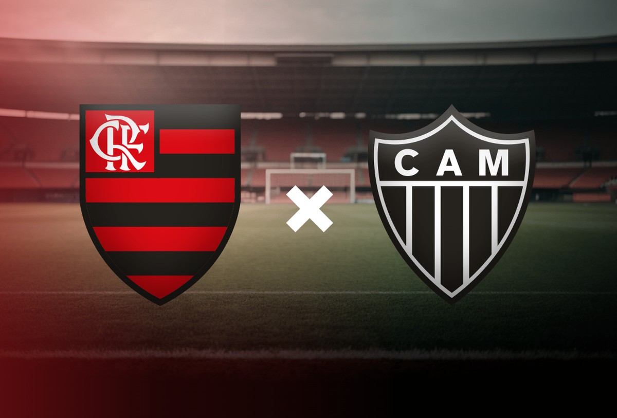 Flamengo x Atlético-MG (Foto: Editoria de Arte)