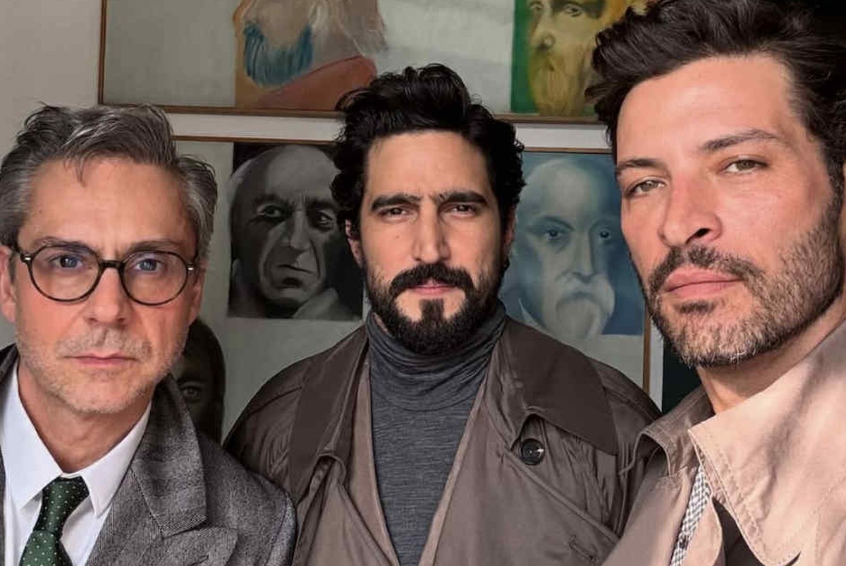 GQ reúne elenco de 'Vale Tudo' em ensaio especial e nostálgico Alexandre Nero, Renato Góes e Leandro Lima — Foto: Instagram
