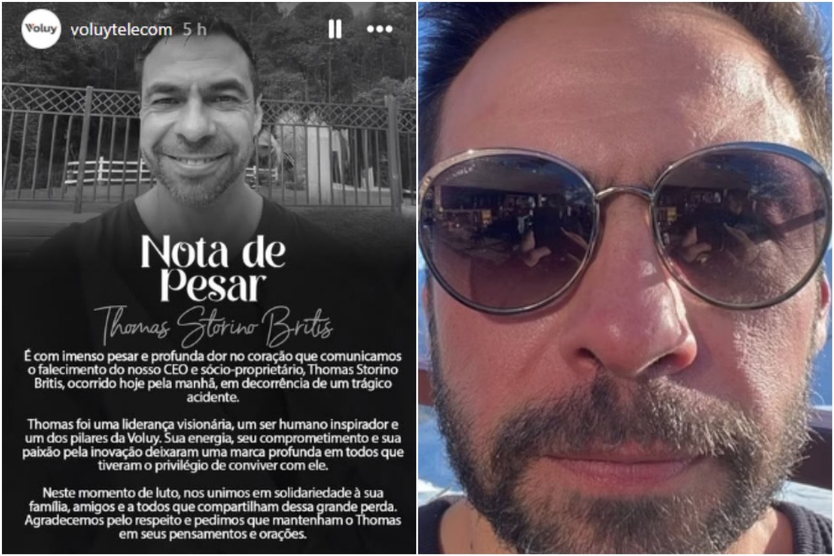 Paraquedista mineiro morre em colisão durante salto em Boituva, São Paulo Thomas Storino Britis, de 44 anos, morreu durante salto de paraquedas (Foto: Reprodução / Instagram)