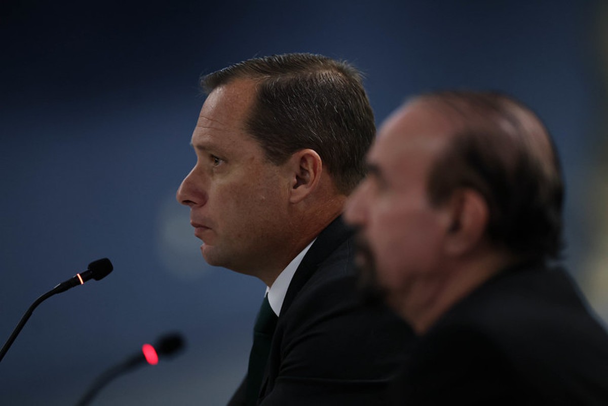 Tenente-coronel Mauro Cid, durante interrogatório no STF (Foto: Gustavo Moreno/STF/09-06-2025)