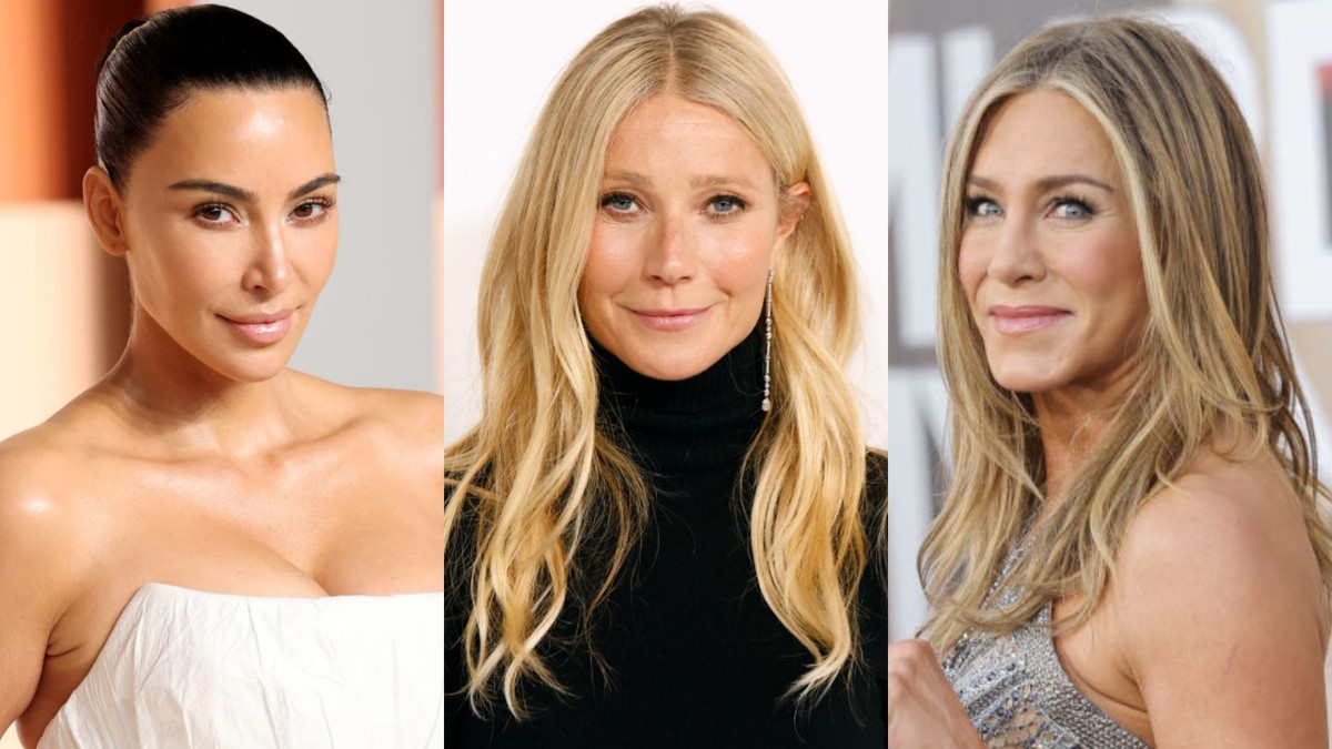 Kim Kardashian, Gwyneth Paltrow e Jennifer Aniston aderiram aos tratamentos naturais de beleza (Foto: Getty Images)