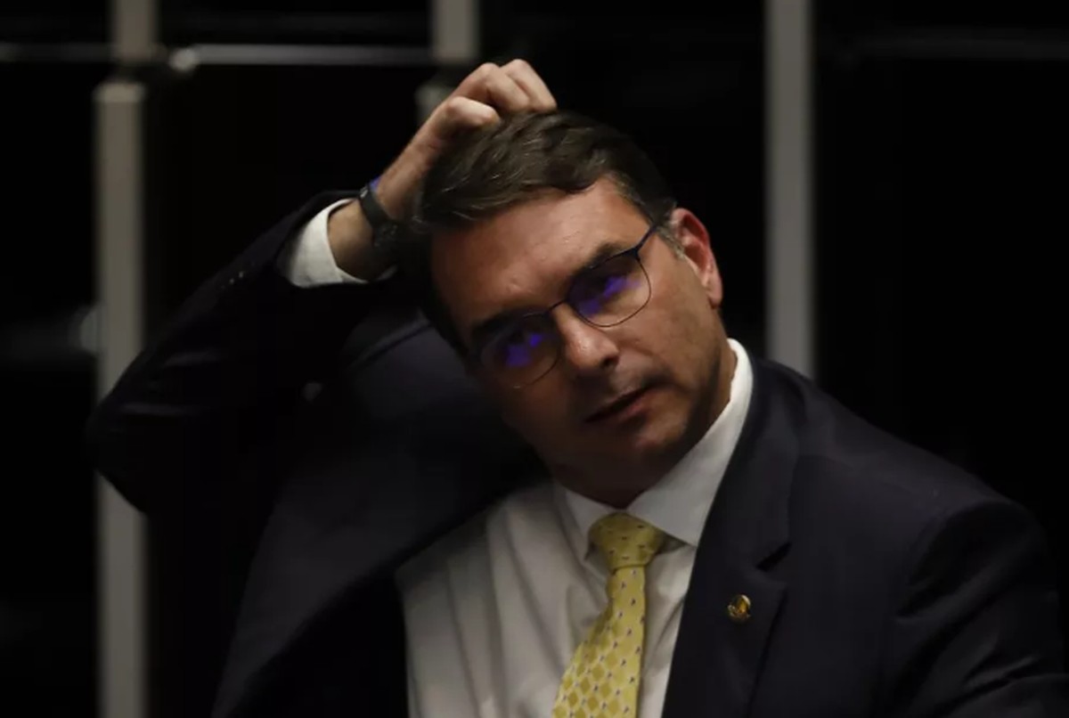 Flávio Bolsonaro defende sua convicção sobre a reeleição de Trump Flavio Bolsonaro: certezas (Foto: Cristiano Mariz /Agência O Globo)