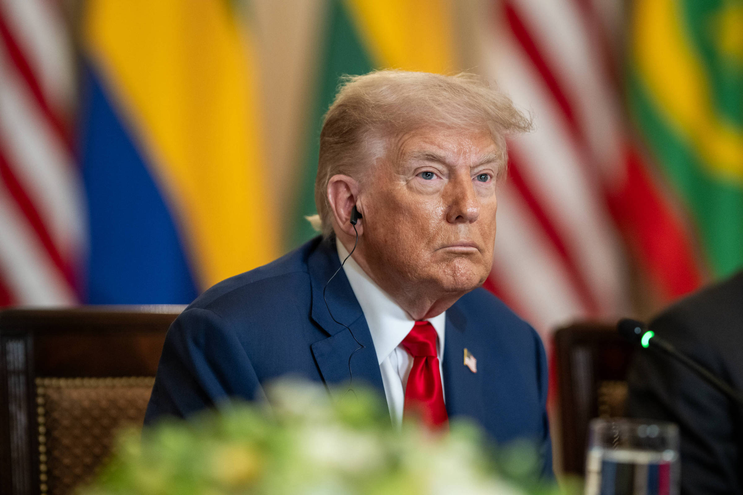 EUA abrem investigação comercial contra o Brasil por práticas desleais O presidente Donald Trump durante encontro com líderes africanos, na Casa Branca. (Foto: Reprodução)