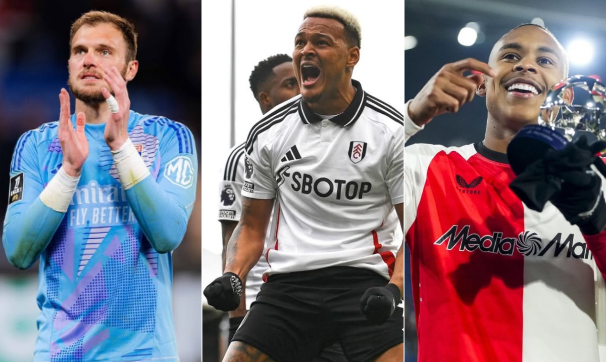 Time inglês planeja investir R$ 450 milhões em trio brasileiro de clubes nacionais Lucas Perri, no Lyon, Rodrigo Muniz, no Fulham, e Igor Paixão, do Feyenoord, estão na mira do Leeds United (Foto: Reprodução/Instagram)
