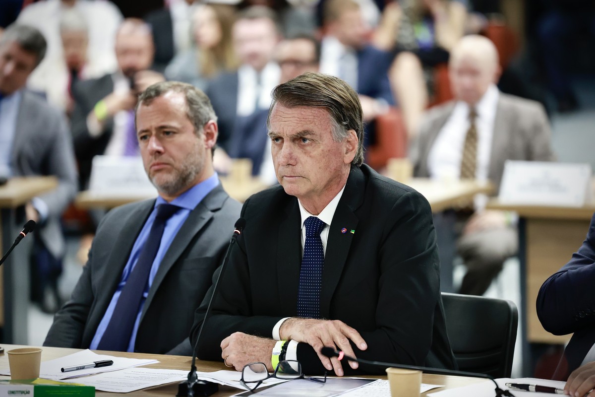 PGR pede condenação de Bolsonaro por envolvimento em tentativa de golpe de Estado O ex-presidente Jair Bolsonaro durante interrogatório no STF (Foto: Fellipe Sampaio/STF/10/06/2025)